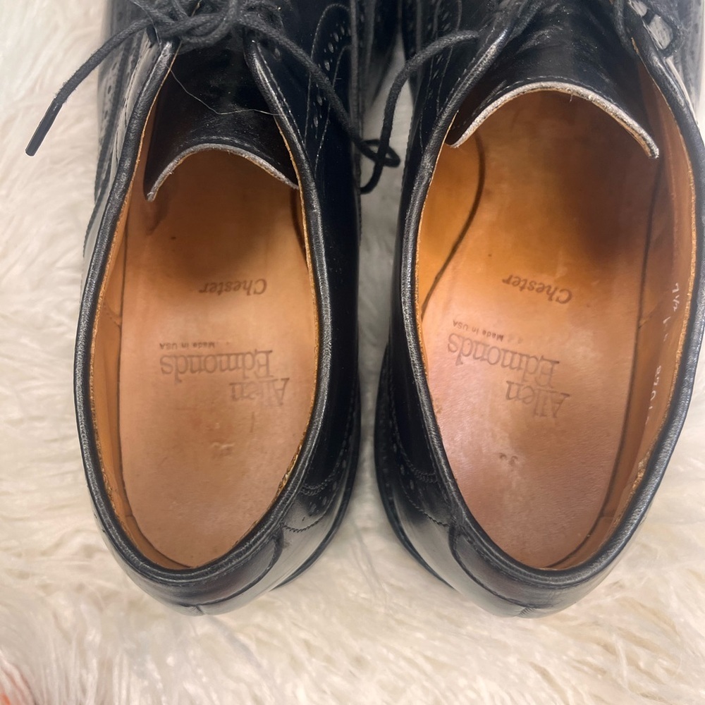 Allen Edmonds Black Leather Wingtip Oxfords - Picture 5 of 5